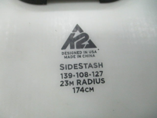 Load image into Gallery viewer, Used K2 Sidestash 174Cm Downhill Powered Skids W/ Salomon Bindings
