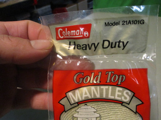 Vintage Coleman Gold Top Heavy Duty Mantles