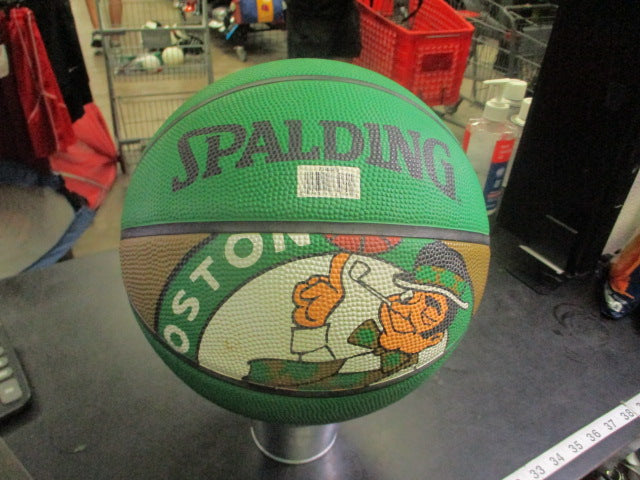 Load image into Gallery viewer, Used Spalding Boston Celtics Branded Official Size Basketball
