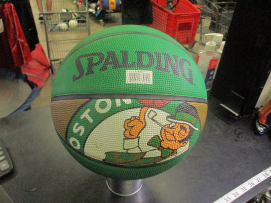 Used Spalding Boston Celtics Branded Official Size Basketball