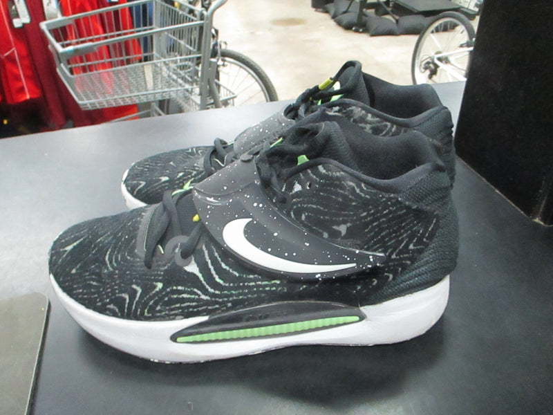 Load image into Gallery viewer, Used Nike KD 14 Black Lime Glow Size 7.5 Sneakers
