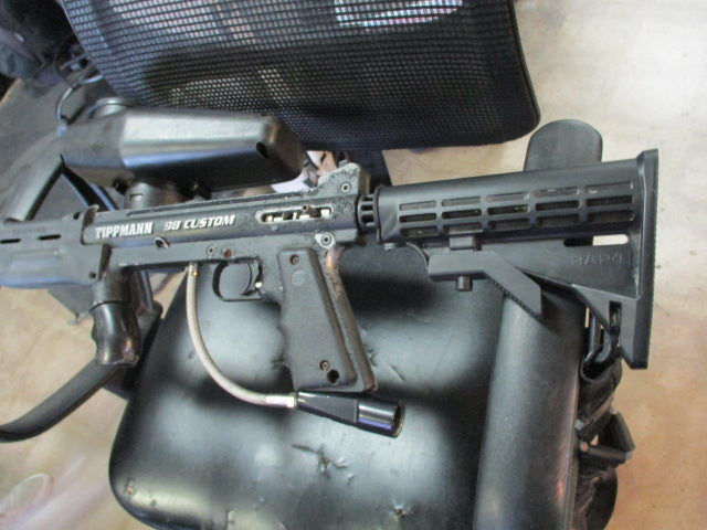 Load image into Gallery viewer, Used TippMann 98 Custom GUN With Hopper and Shoulder Strap
