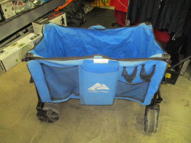 Load image into Gallery viewer, Used ozark trail Blue Wheeled Wagon

