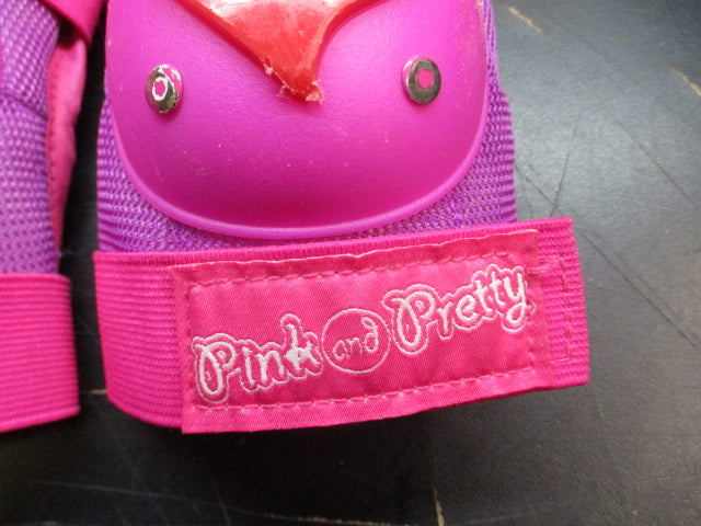 Load image into Gallery viewer, Used Z-Kids Pink &amp; Pretty Knee Pads - Youth
