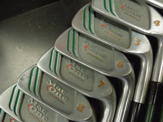 Used MacGregor Mac One 8pc Oversized Right Hnd Iron Set 3-9 Iron and P-Wedge