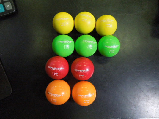 Used Powernet Set of 10 Weighted 2" Ball Set with bag