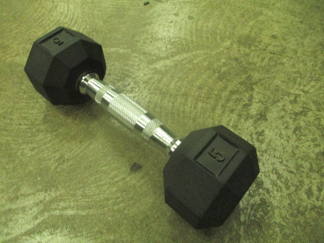 Load image into Gallery viewer, Used SPRI 5lb Rubber Hex Dumbbell
