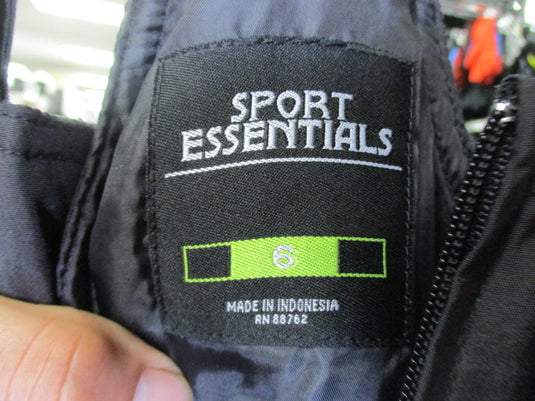 Used Sports Essentials Size Youth 6 Snow Bibs