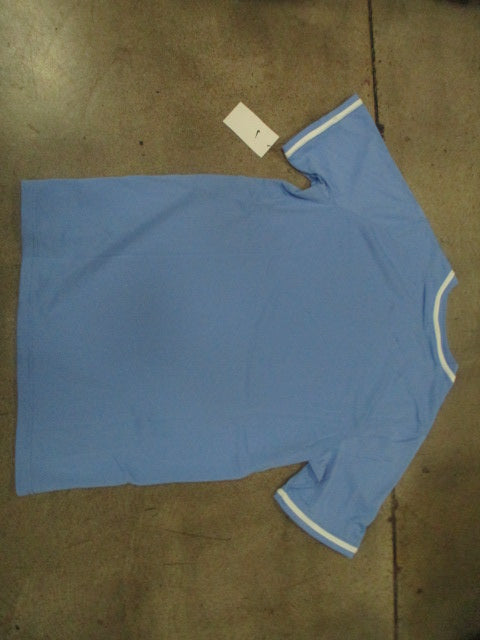 Nike Vapor Select V-Neck Baseball Jersey Light Blue Men's Size Large