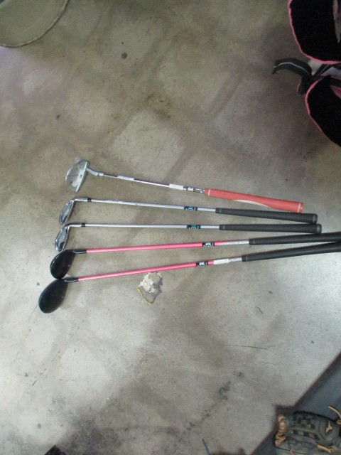 Used US Kids Golf 6-Piece Pink Junior Golf w/ Bag