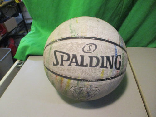Used Spalding Marble Series 29.5 basketball