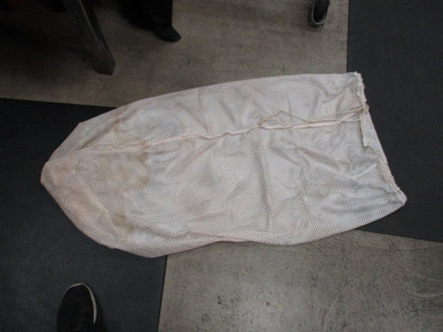 Used White  Ball Mesh Laundry Bag