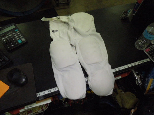 Used Adams 7 Pad Integrated Football Pants in White Size Youth Medium