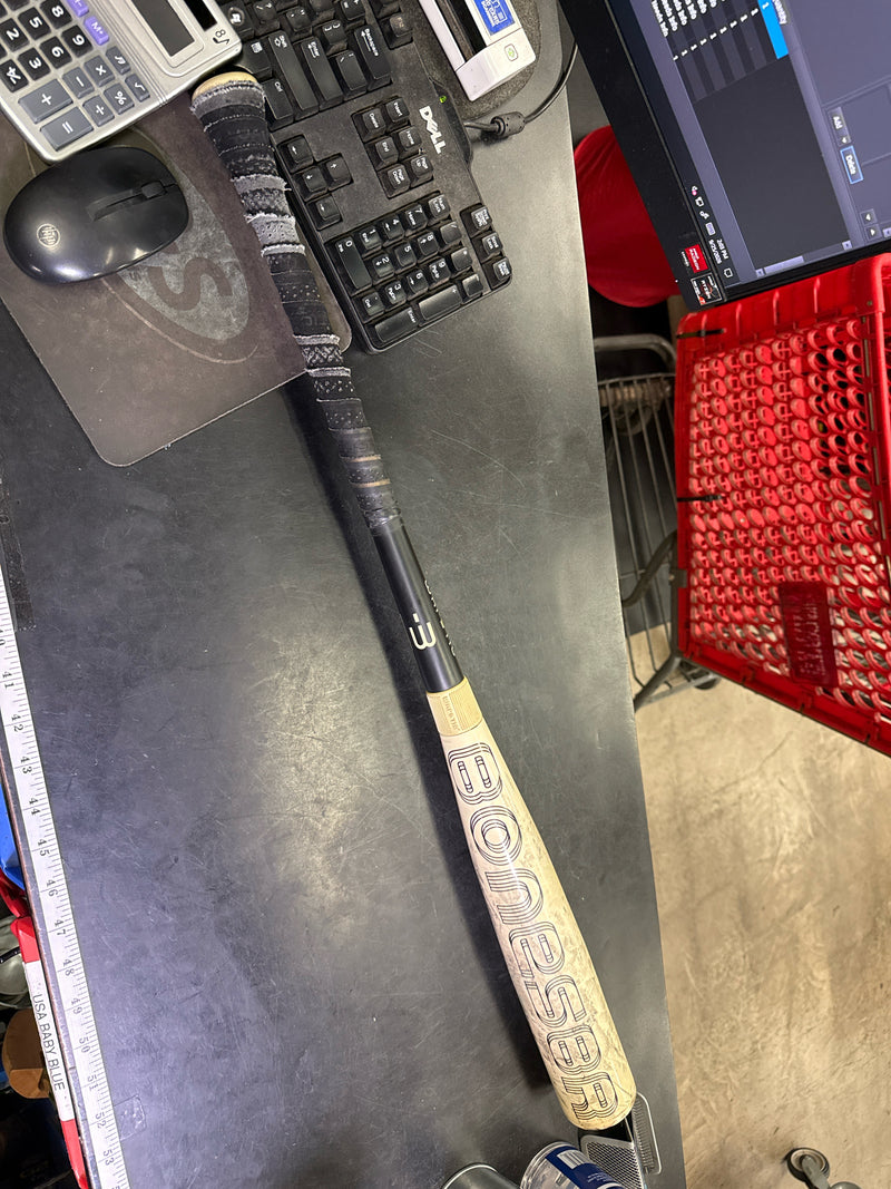 Load image into Gallery viewer, Used Warstic Bonesbr Hybrid 2 Piece BBCOR Baseball Bat 32 in 29 oz -3
