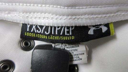 Used Under Armour White Open Bottom Pants Youth Size XS