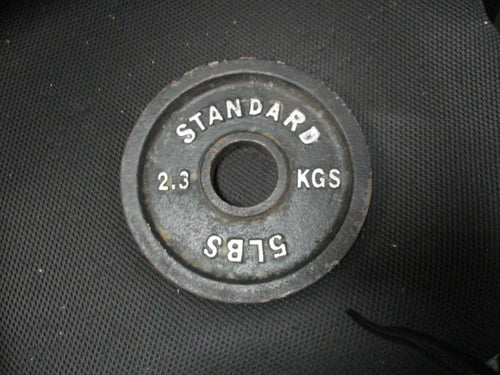 Used Standard 5 LB Cast Iron Weight Plate