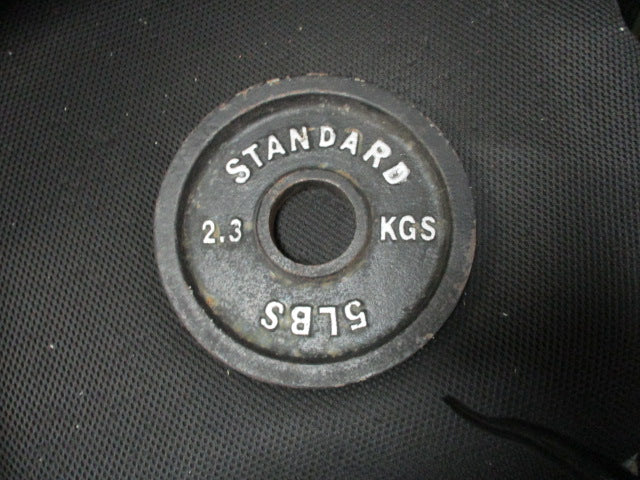 Load image into Gallery viewer, Used Standard 5 LB Cast Iron Weight Plate
