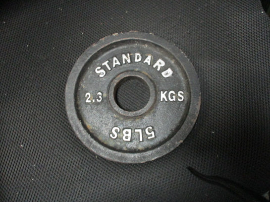 Used Standard 5 LB Cast Iron Weight Plate
