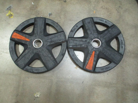 Used Booty Builder Ruber OLYMPIC WEIGHT PLATE Sold as Set of 2