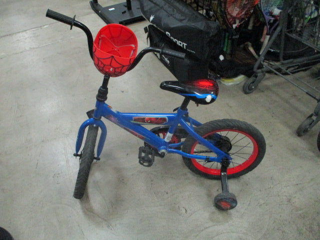 Load image into Gallery viewer, Used Huffy Marvel Spider-Man Kids 16" Bike W/ Training Wheels
