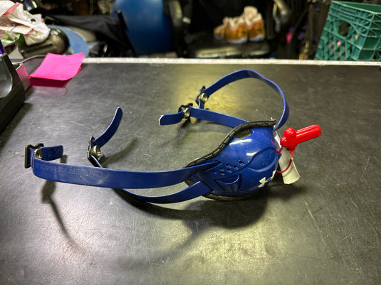 Used Under Armour Vented Football Chin Strap in Blue