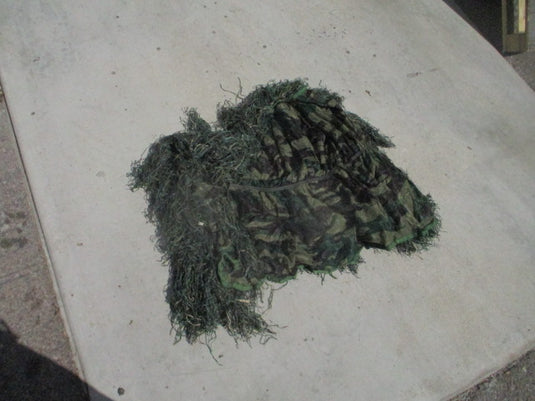 Used Ghillie Like Suit for Upper Body and Head With Snap Enclosure