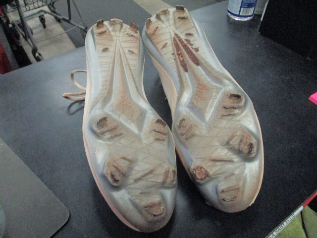 Load image into Gallery viewer, Used Adidas Adizero Afterburner 7 Metal Cleats in White Size 13
