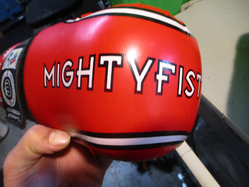 Load image into Gallery viewer, Used Mighty Fist IFT Approved Medium Sparring Boxing Gloves
