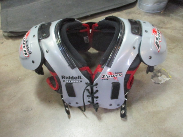 Load image into Gallery viewer, Used Riddell Power JPX Fotball Shoulder Pads w/ Backplate Size Junior Medium
