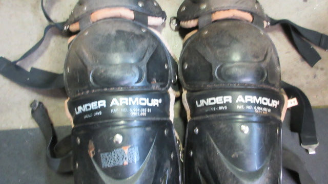 Load image into Gallery viewer, Used Under Armour UALG2-JRVS Catcher&#39;s Shin Guards Size Junior
