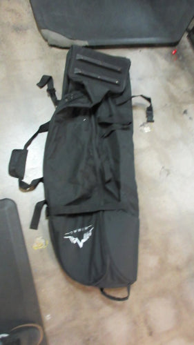 Used Himal Black Padded Wheeled Golf TRAVEL BAG