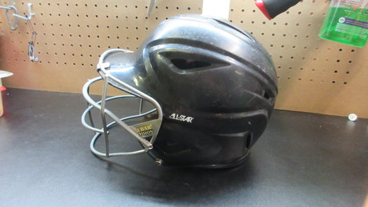 Used All Star Batting Helmet Size 6 1/2 - 7 1/2 - Black