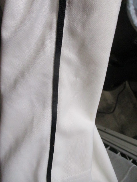 Used Rawlings White & Black Piping Knicker Bottom Pants Adult Size Large - wear
