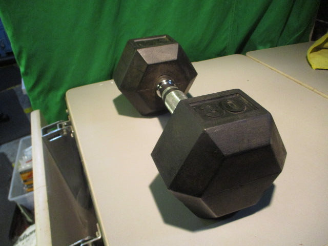Load image into Gallery viewer, Used 30 LB Rubber Coated Dumbbell
