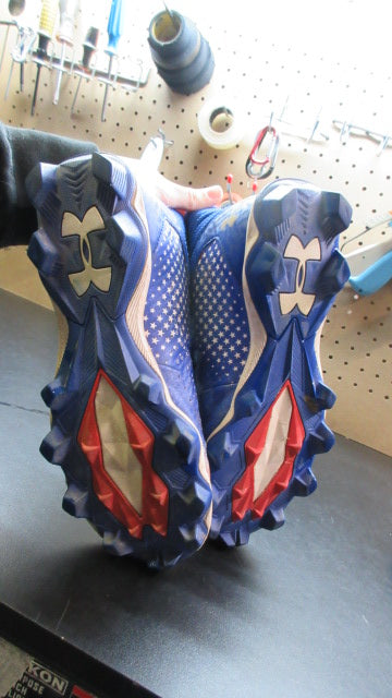 Used Under Armour Highlight RM 2.0 Usa Football Cleats - Size Youth 6