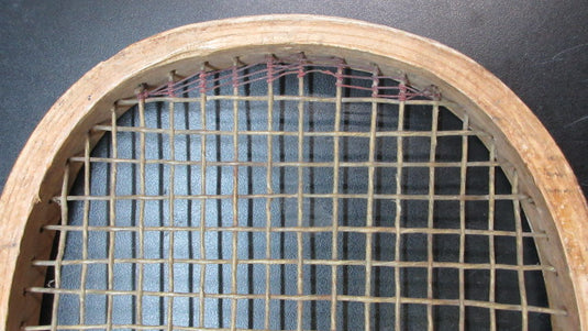 Used Vintage Practice Wood Tennis Racquet