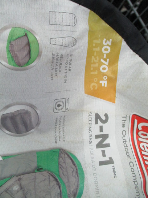 Load image into Gallery viewer, Used Coleman 2-In-1 Sleeping Bag  30-70 Deg  84 x 39&quot;
