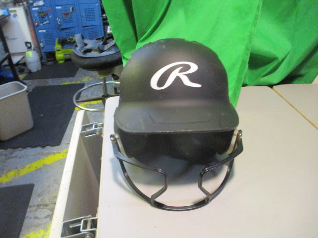 Load image into Gallery viewer, Rawlings Mach Hi-Viz 1-Tone Batting Helmet with Attached Face Guard
