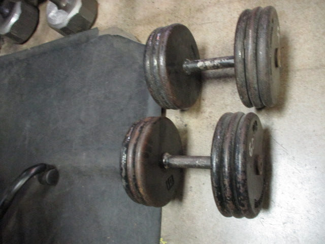 Load image into Gallery viewer, Used 60LB Fixed Dumbbell - Pair
