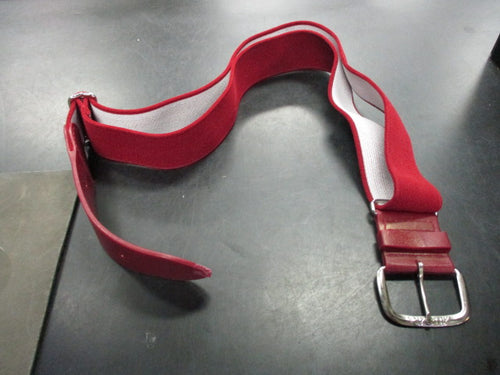 Used All Star Maroon Adult Baseball Belt