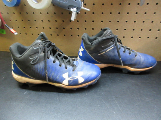 Used Under Armour Leadoff Mid RM Baseball Cleats - Size Youth 3