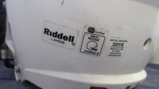 Used Riddell Victor Football Helmet Youth Size Large - Int. Sea. 2016