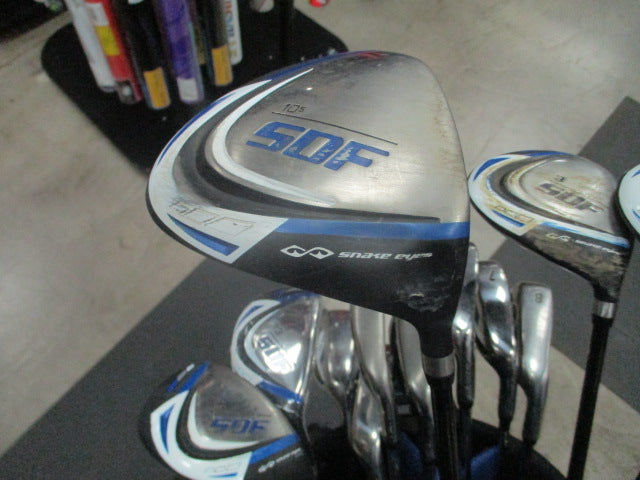 Load image into Gallery viewer, Used Snake Eyes SDF 15 Piece Complete Golf Set w/ Bag
