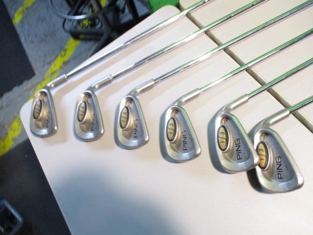Load image into Gallery viewer, Used Ping I3 O Size  red Dot 4-9 Iron RH Steel shaft
