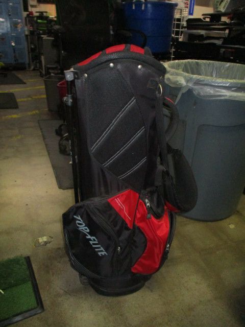 Load image into Gallery viewer, Used Top Flite Golf Stand Bag in Red and Black
