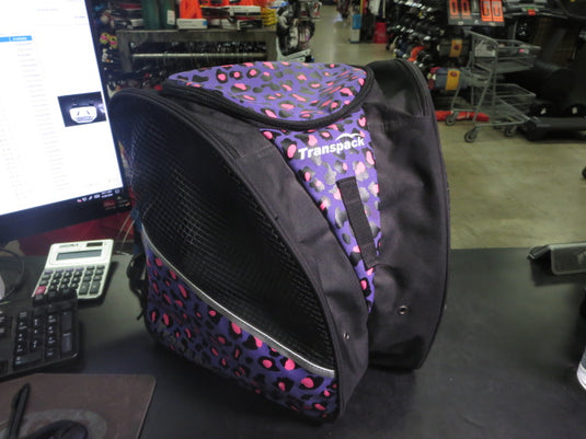 Used Transpack Two Ice Skate Bag with Center Bulk Cavity