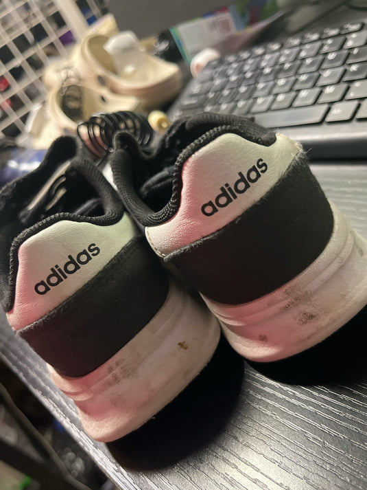 used adidas black tennis shoe size 1
