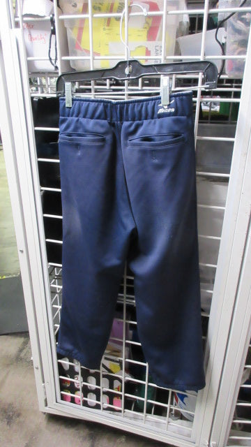 Load image into Gallery viewer, Used Mizuno Elastic Bottom Softball Pants Adult Size Navy - wear
