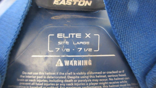 Used Easton Elite X Catcher's Helmet Size 7 2/8 - 7 1/2 - small wear