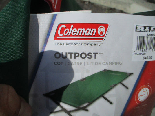 Used Coleman Outpost Trail Head Camping Cot
